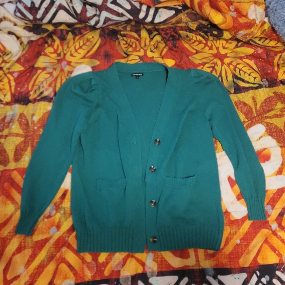 Kelly Green Cardigan